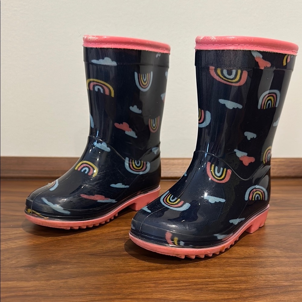 Colorful Rainbow Rain Boots